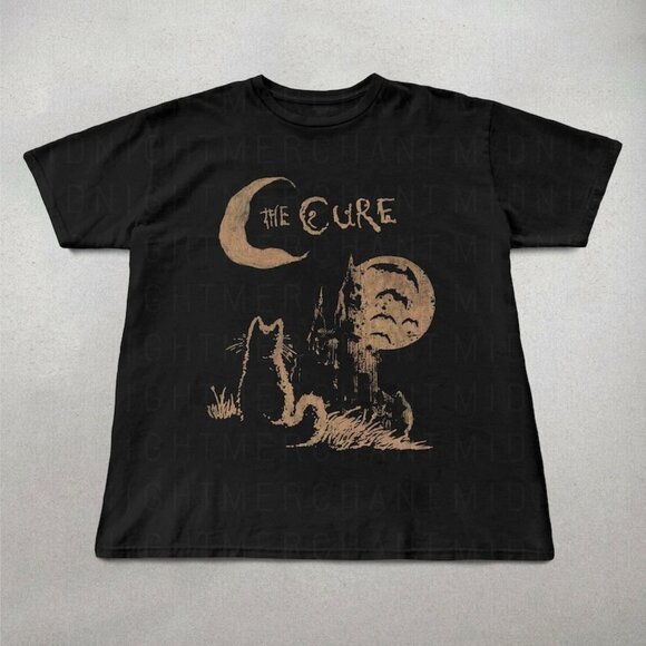 Gildan Other - The Cure Cat Tee, 90s Alt Indie Rock, Unisex shirt